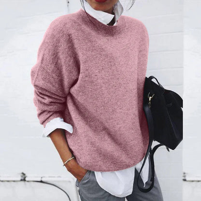 Veloura Women's Cashmere Sweater | Crew Neck Long Sleeve Soft Luxury Knit Pullover