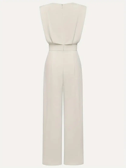 Évrelle Women's Elegant Wide Leg Jumpsuit | Tailored Sleeveless One Piece Outfit