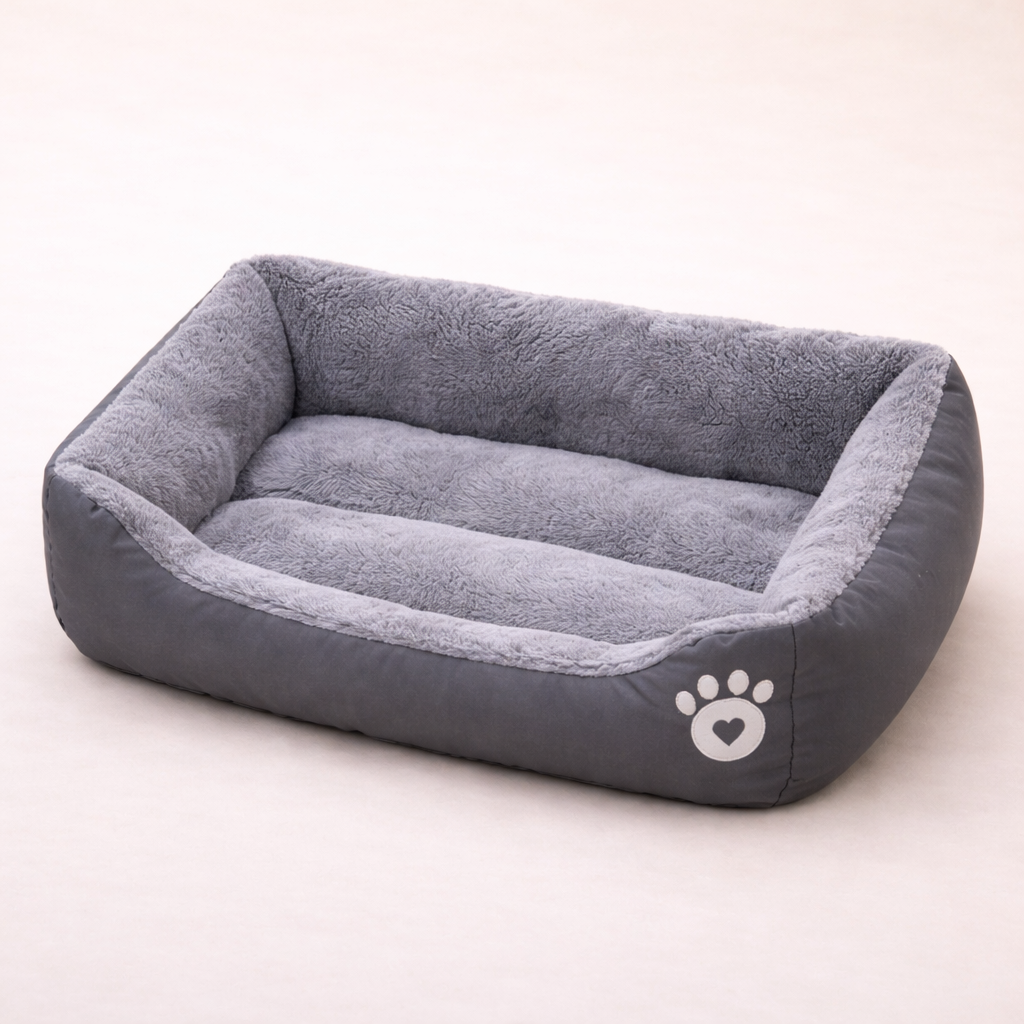 The CloudBed - Square Nest Dog Bed – Washable Cotton Pet Sofa Bed for Small, Medium & Large Dogs