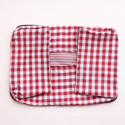 The CloudBed Cotton Pet Sofa Bed – Breathable Striped Dog Bed for Small to Medium Pets