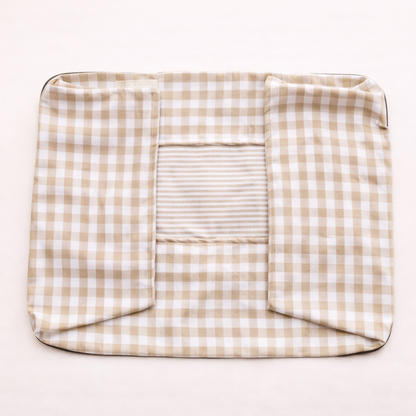 The CloudBed Cotton Pet Sofa Bed – Breathable Striped Dog Bed for Small to Medium Pets