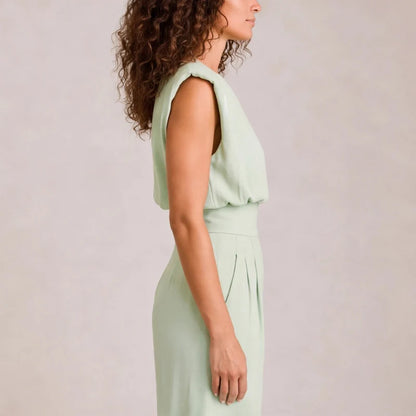 Avelisse Women's Sleeveless Wide Leg Jumpsuit | Elegant One Piece Casual Occasion Outfit